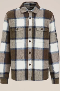 Tall fit overshirt met ruit