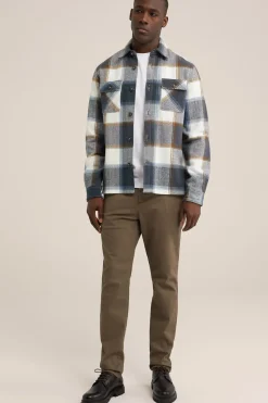 Tall fit overshirt met ruit