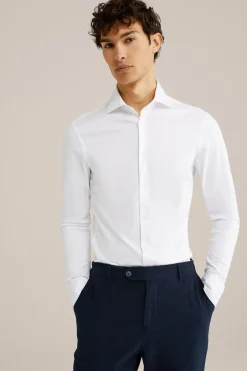 tall fit premium easy-care jersey overhemd