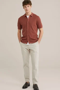 tapered chino met dessin