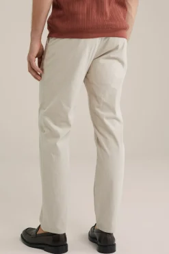 tapered chino met dessin