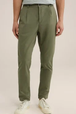 tapered fit chino met stretch