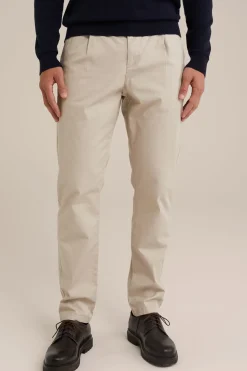 tapered fit chino met stretch