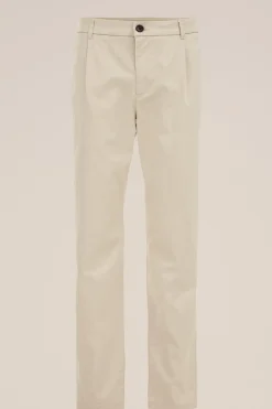 tapered fit chino met stretch