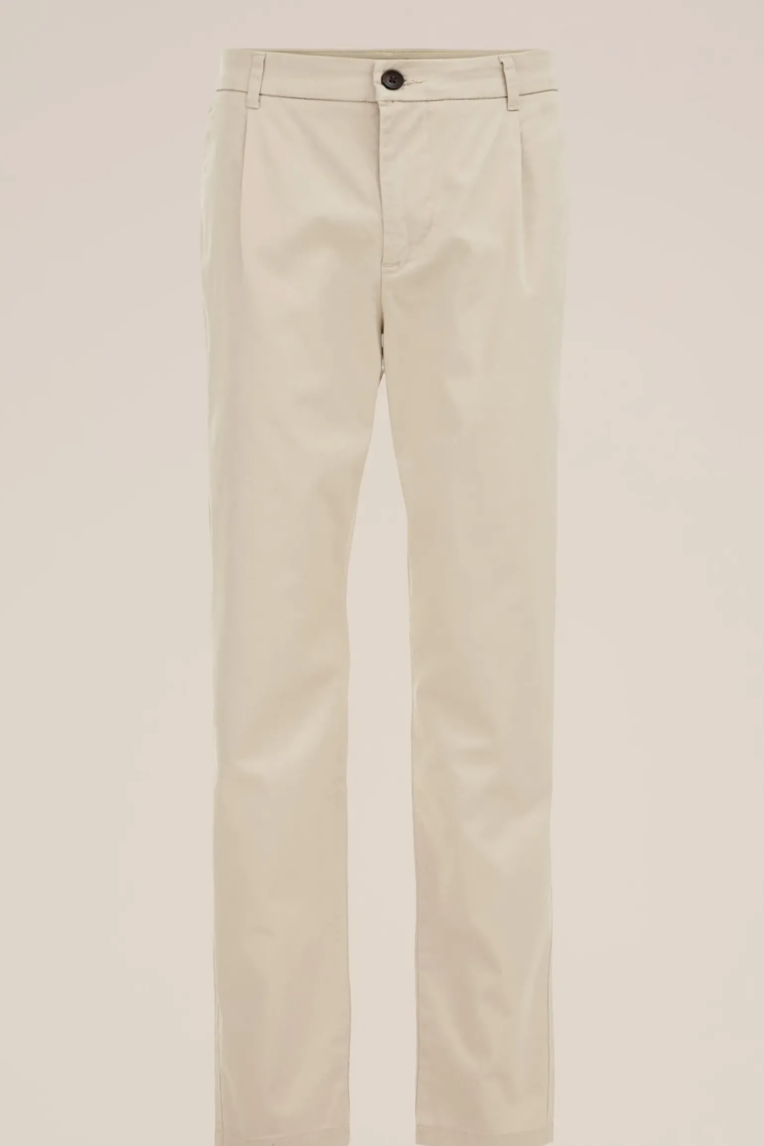 tapered fit chino met stretch