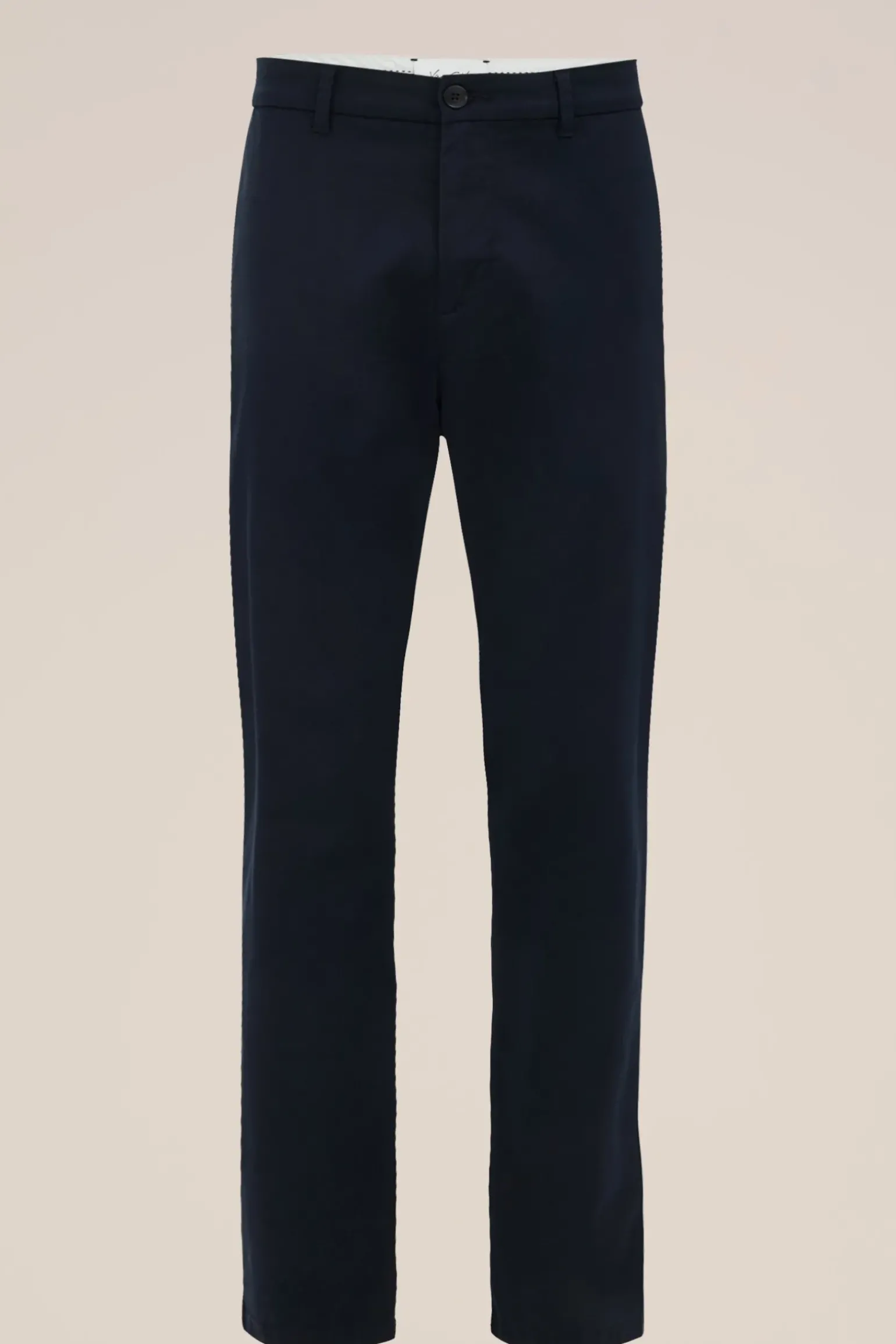 Tapered soft touch chino van katoen modalmix