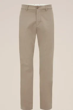 Tapered soft touch chino van katoen modalmix