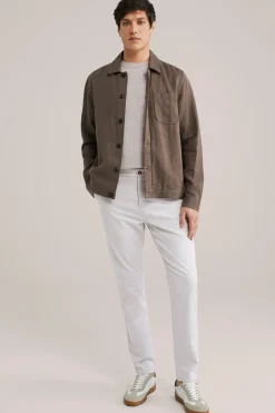 Tapered soft touch chino van katoen modalmix