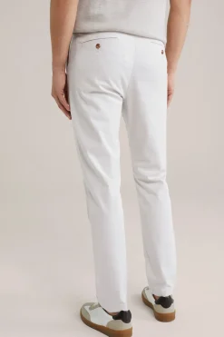 Tapered soft touch chino van katoen modalmix
