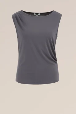 top met plooidetail