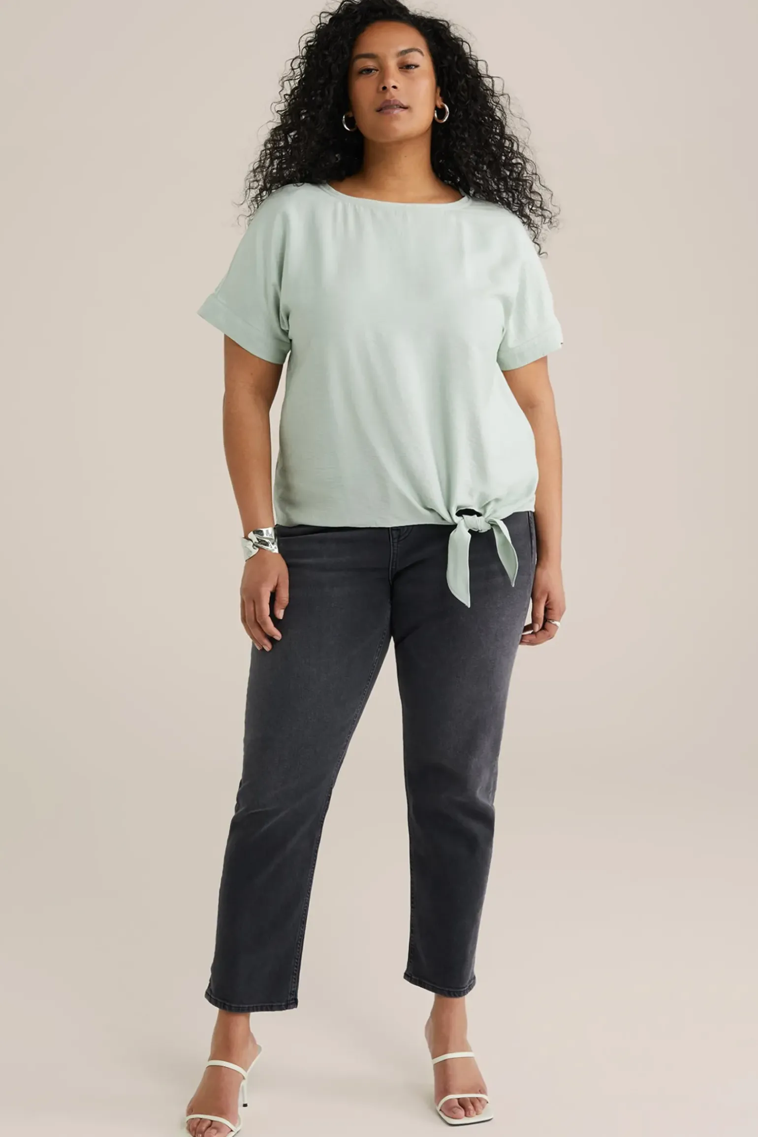 top met strikdetail - Curve