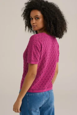 trui met opengewerkt dessin