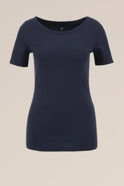 T-shirt met boothals