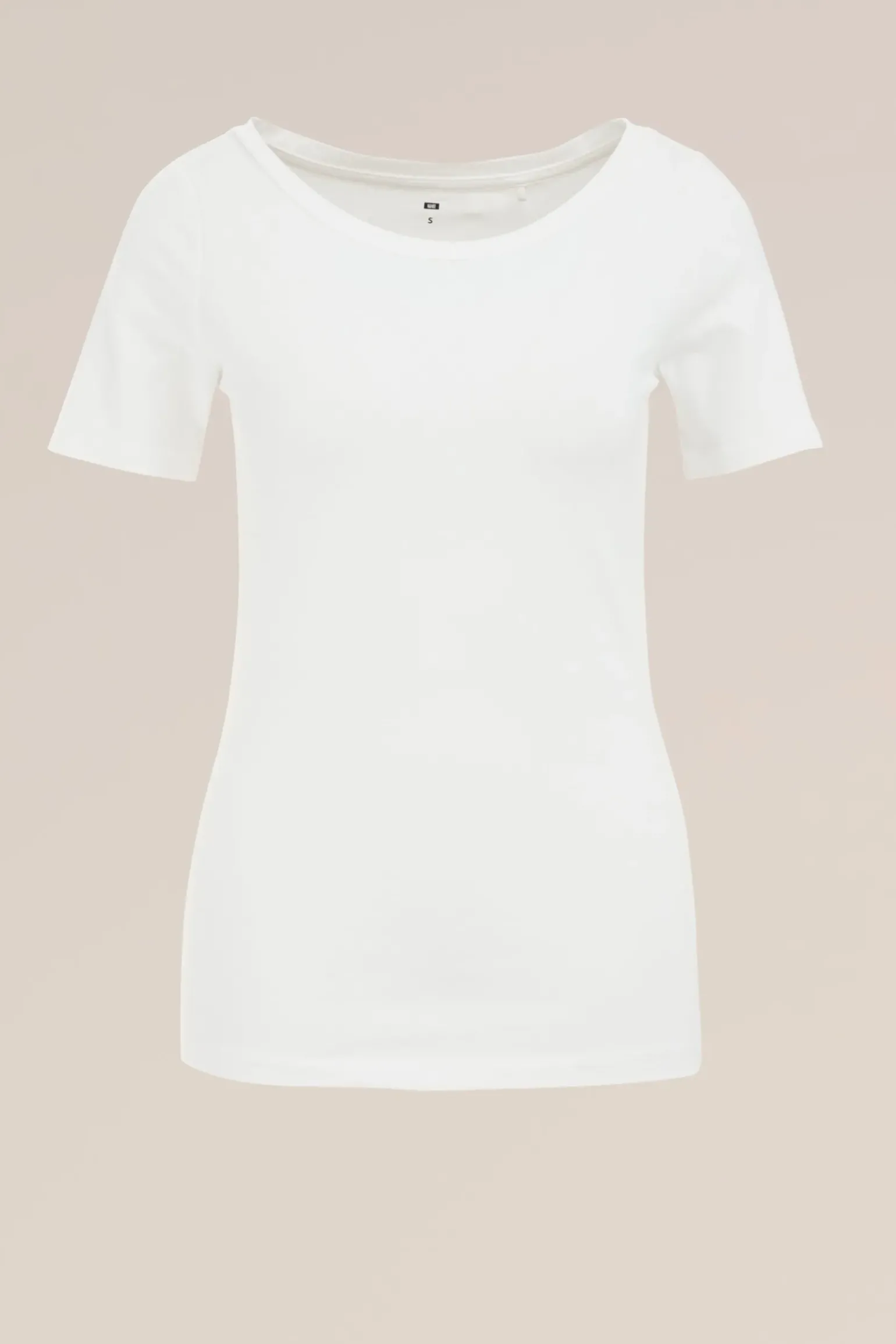 T-shirt met boothals