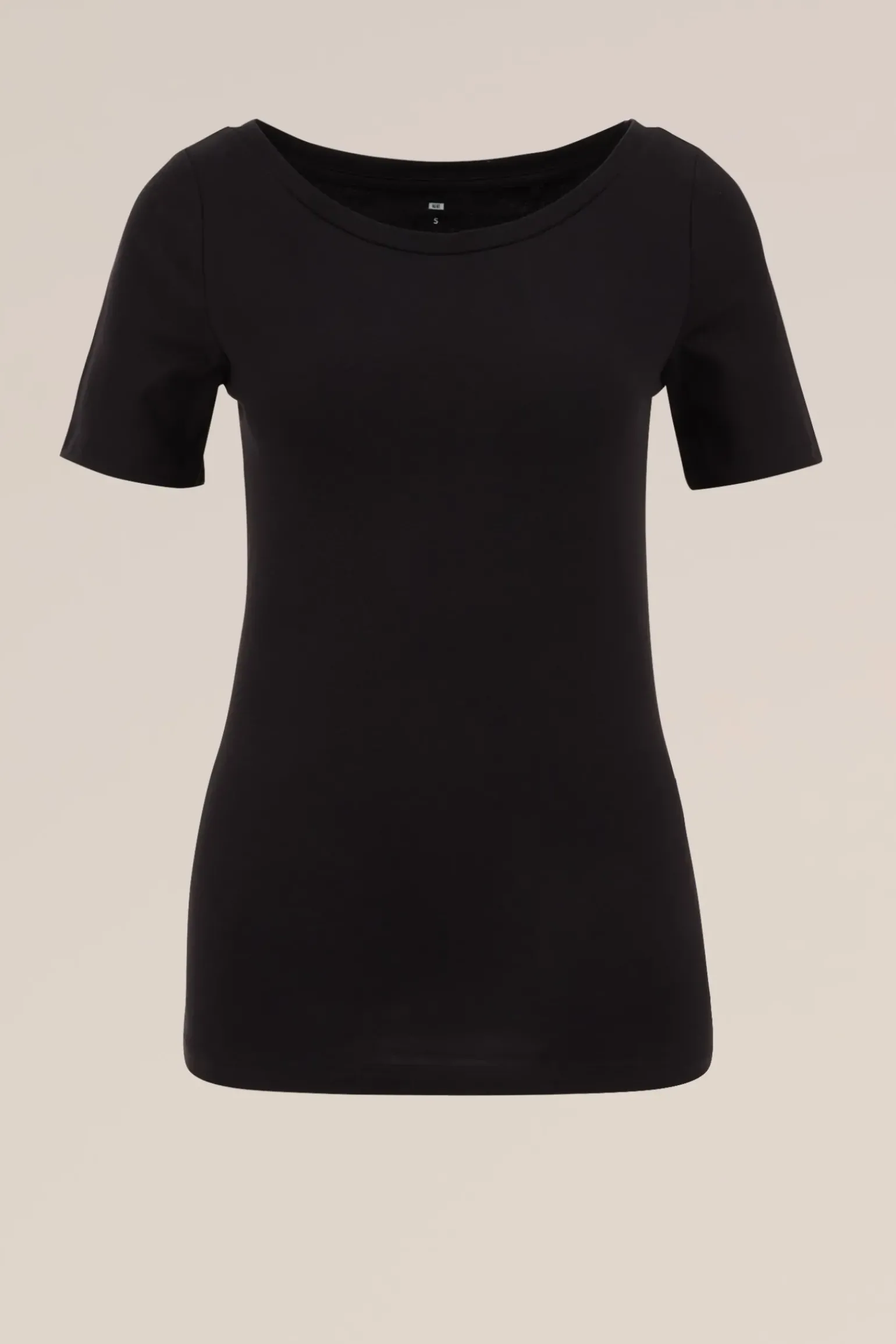 T-shirt met boothals
