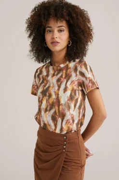 T-shirt met dessin