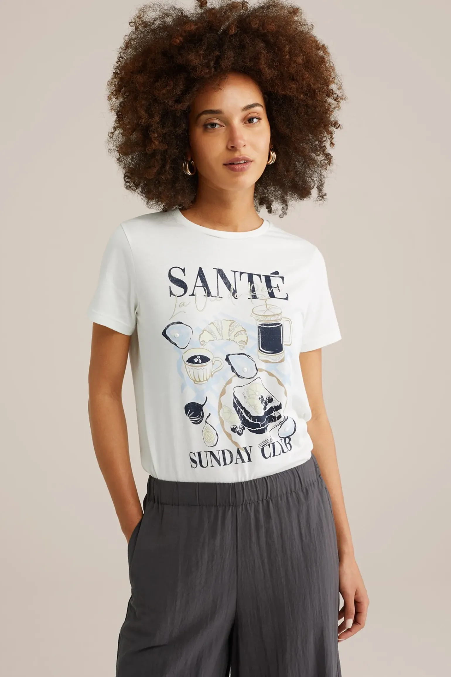 T-shirt met dessin