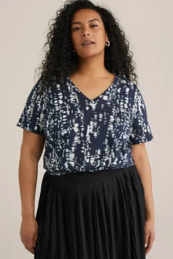 T-shirt met dessin - Curve