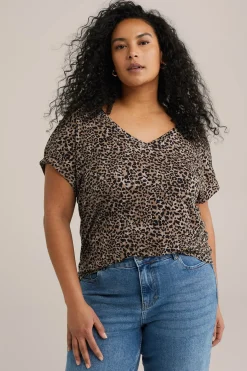 T-shirt met dessin - Curve
