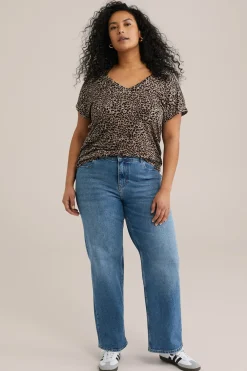 T-shirt met dessin - Curve