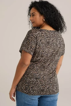 T-shirt met dessin - Curve