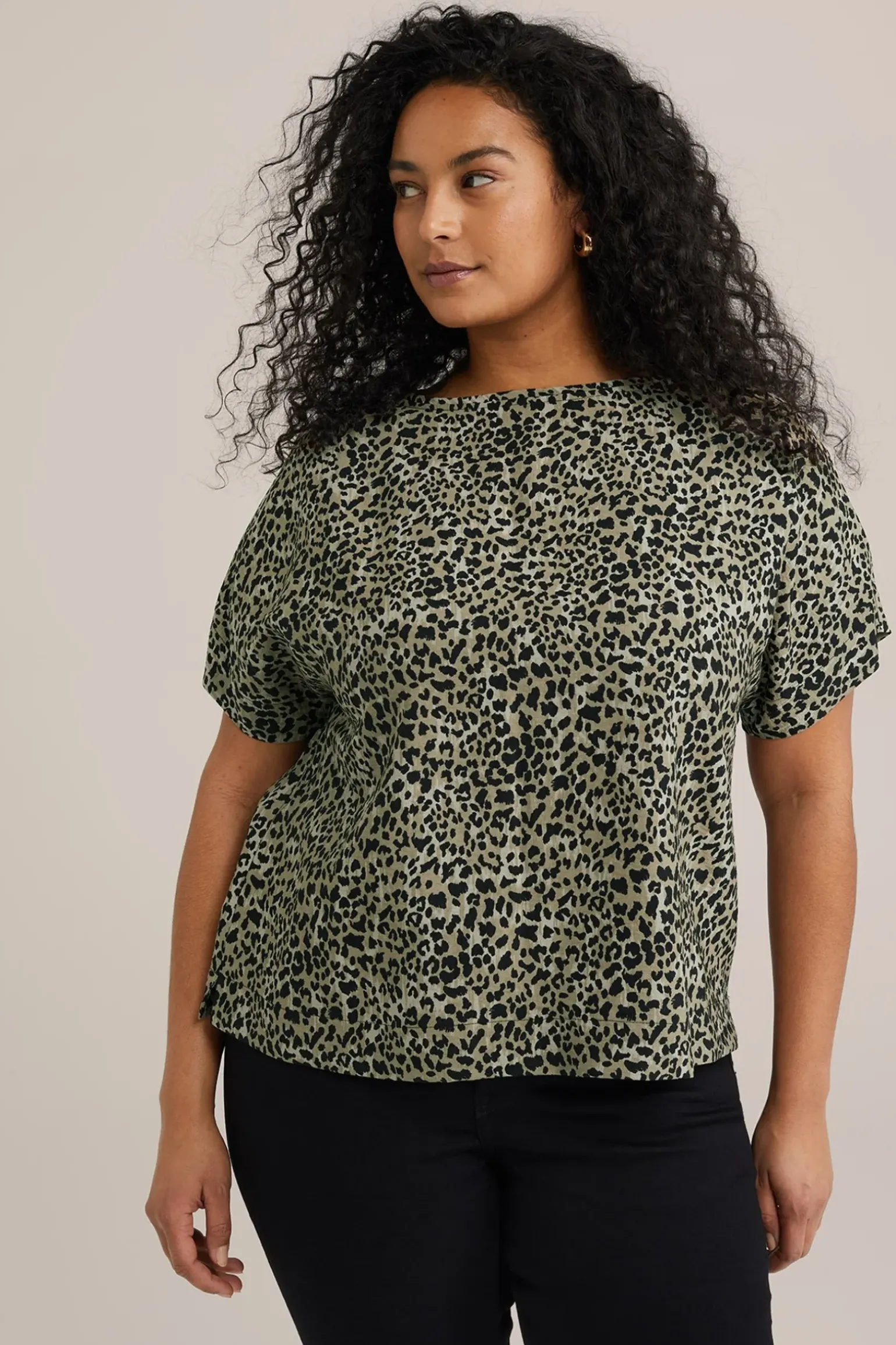 T-shirt met dessin - Curve