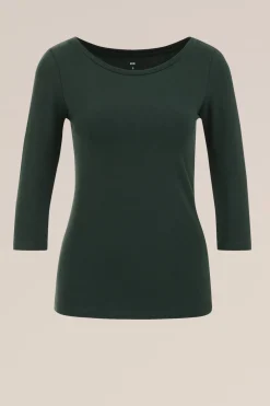 T-shirt met driekwart mouwen