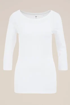 T-shirt met driekwart mouwen