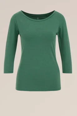 T-shirt met driekwart mouwen