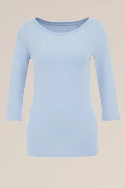 T-shirt met driekwart mouwen