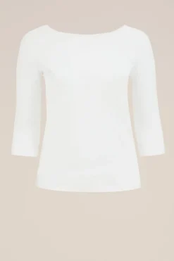 T-shirt met driekwart mouwen - Curve
