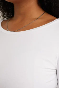 T-shirt met driekwart mouwen - Curve