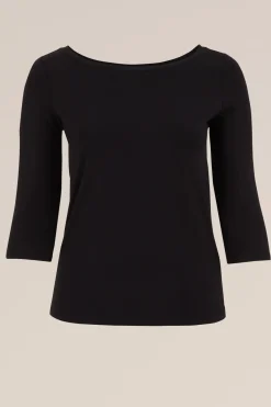 T-shirt met driekwart mouwen - Curve