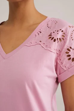 T-shirt met embroidery