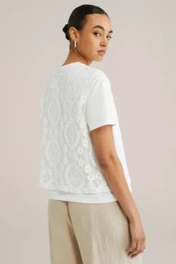 T-shirt met gehaakt vestje