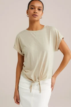 T-shirt met glittergaren