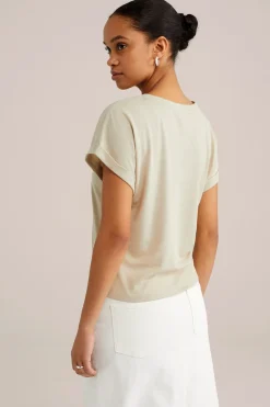 T-shirt met glittergaren