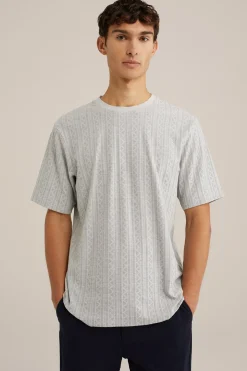 T-shirt met Jacquard dessin