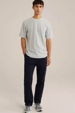 T-shirt met Jacquard dessin