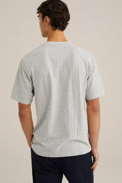 T-shirt met Jacquard dessin