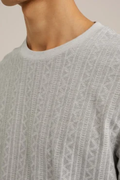 T-shirt met Jacquard dessin