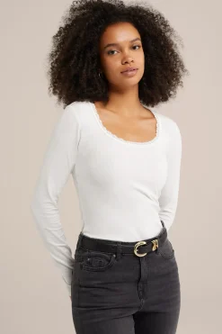 T-shirt met kant