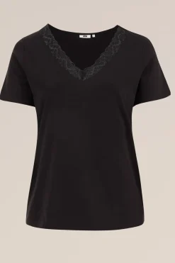 T-shirt met kant - Curve