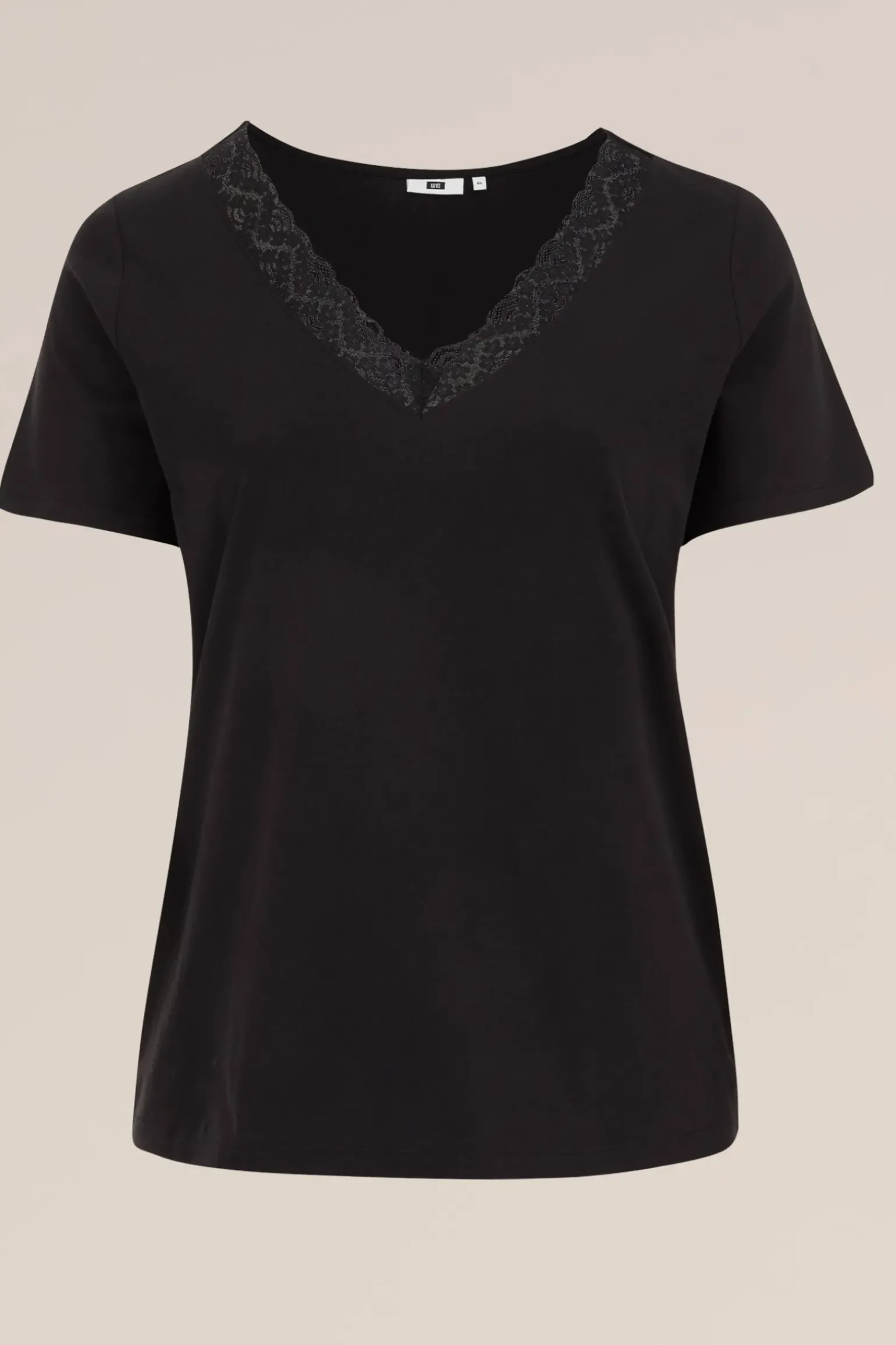 T-shirt met kant - Curve