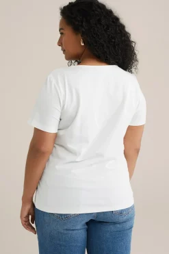 T-shirt met kant - Curve