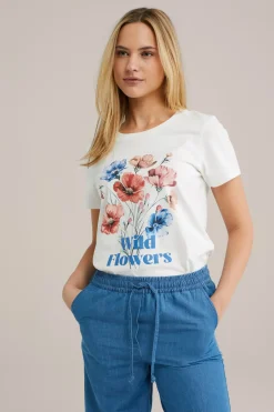 T-shirt met opdruk