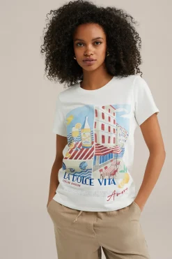 T-shirt met opdruk