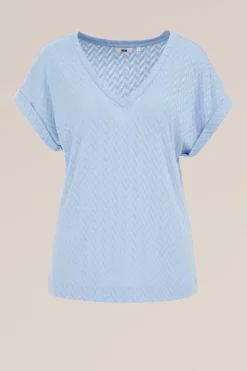T-shirt met opengewerkt dessin