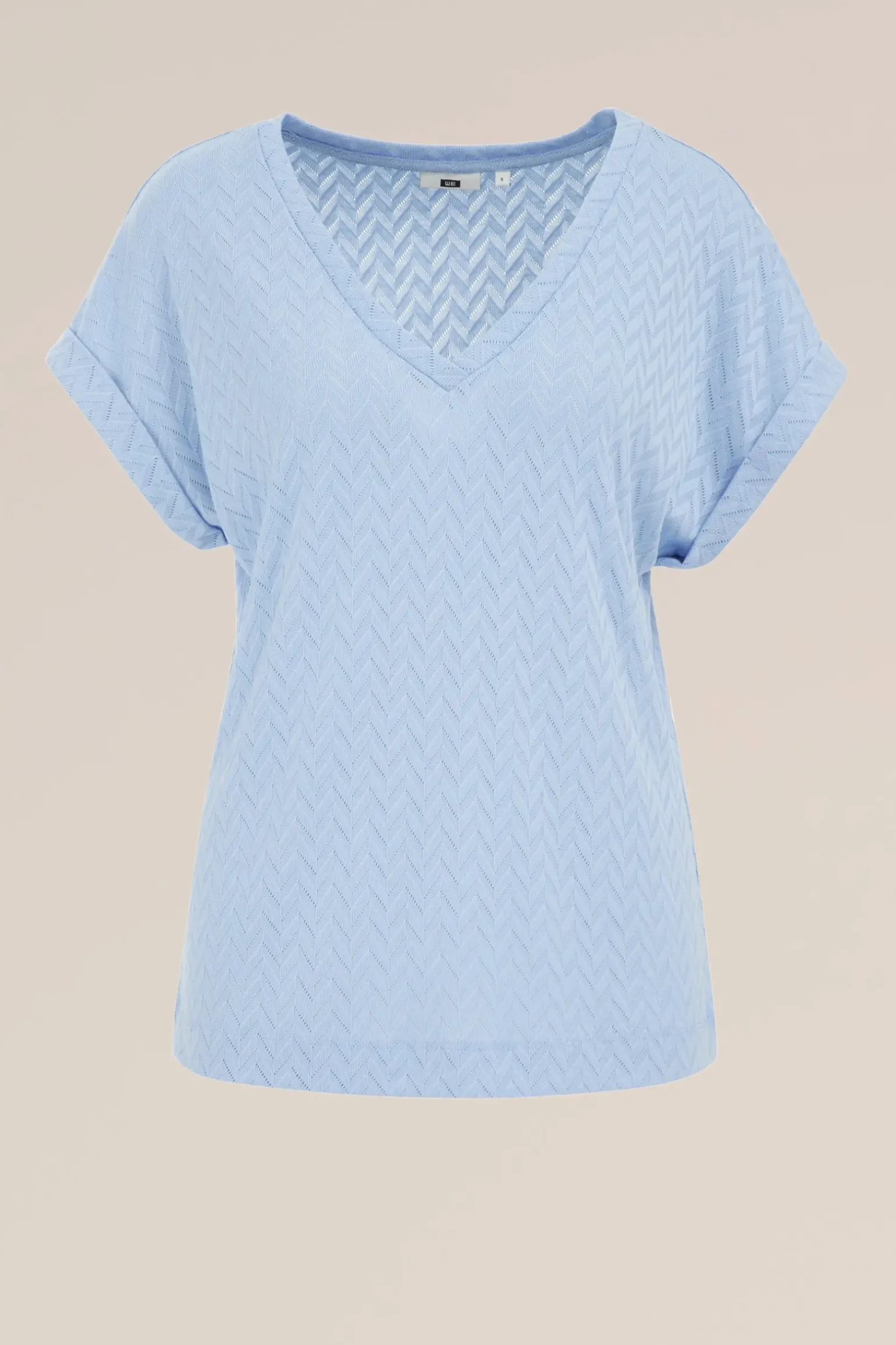 T-shirt met opengewerkt dessin