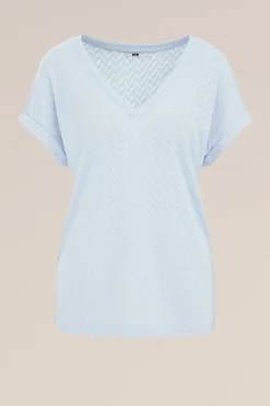 T-shirt met opengewerkt dessin